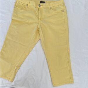 VENUS Yellow Ankle Cropped Jeans